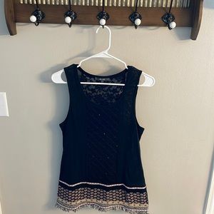 MissMe Mixed-Media Tank (Size S)